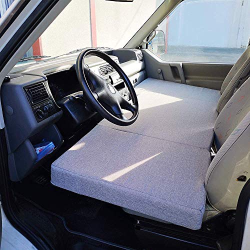 KFoam.es Colchón Plegable Cama Delantera Camper para Volkswagen T4, T5 y T6 (Transporter, Multivan, Caravelle, California Beach, Eurovan)