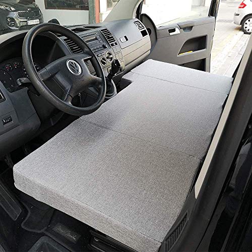 KFoam.es Colchón Plegable Cama Delantera Camper para Volkswagen T4, T5 y T6 (Transporter, Multivan, Caravelle, California Beach, Eurovan) KFoam.es Colchón Plegable Cama Delantera Camper para Volkswagen T4, T5 y T6 (Transporter, Multivan, Caravelle, California Beach, Eurovan)