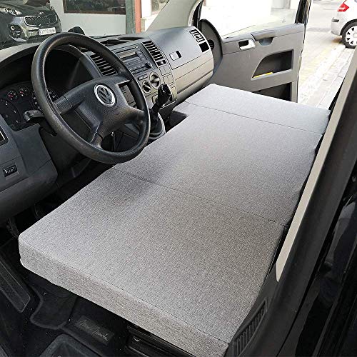 KFoam.es Colchón Plegable Cama Delantera Camper para Volkswagen T4, T5 y T6 (Transporter, Multivan, Caravelle, California Beach, Eurovan)