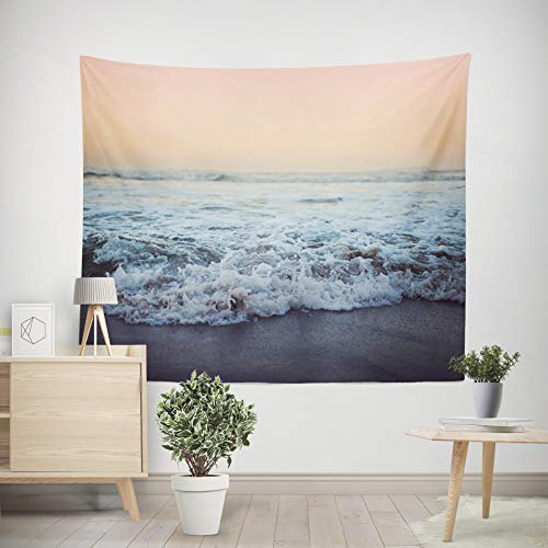 KHKJ Japón Kanagawa Waves Impreso Tapiz Colgante Árbol Luna Tapices Colgantes de Pared Colcha Boho Estera de Yoga Manta A2 200x180cm