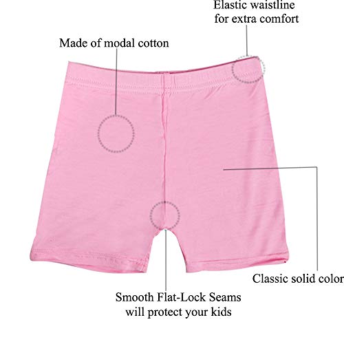 Kidear Serie para niños Modalidades para niñas pequeñas Pantalones Cortos de Chico (Paquete de 4) (Estilo1, 3-4 Años)