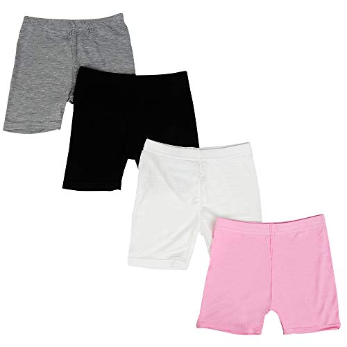 Kidear Serie para niños Modalidades para niñas pequeñas Pantalones Cortos de Chico (Paquete de 4) (Estilo1, 3-4 Años)