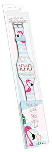 Kids Licensing Reloj Digital led Silicona Caja Acetato de Flamencos (KL10102) 1