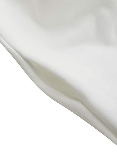 Kidsform Sudadera con capucha Mujer Sudadera con capucha de gran tamaño Vestido Sudadera de manga larga Jersey informal con capucha Casual Color sólido, Blanco, L (44) Kidsform Sudadera con capucha Mujer Sudadera con capucha de gran tamaño Vestido Sudadera de manga larga Jersey informal con capucha Casual Color sólido, Blanco, L (44)