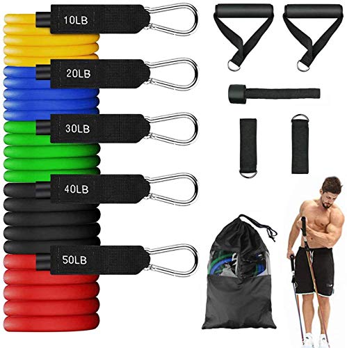 KIKILIVE Juego de Bandas elásticas para Entrenamiento de Entrenamiento, para Deportes en Interiores y Exteriores, Fitness, suspensión