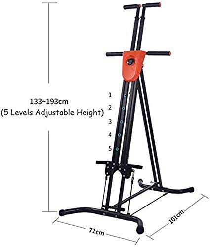 KILLM MáQuina Trepadora Escaleras MáQuina Ejercicios Escalada Plegable MáQuina Ejercicios Escalada Vertical Gimnasio en Casa Fitness