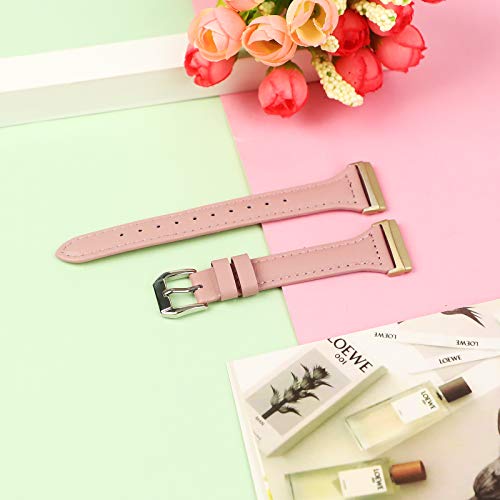 KIMILAR Correa de Cuero Compatible con Fitbit Sense/Versa 3 Correa para Mujeres Hombres, 5.5"-8.5" Pulseras de Repuesto Delgada y Estrecha Correa de Hebilla de Metal para Sense/Versa 3 Smartwatch KIMILAR Correa de Cuero Compatible con Fitbit Sense/Versa 3 Correa para Mujeres Hombres, 5.5"-8.5" Pulseras de Repuesto Delgada y Estrecha Correa de Hebilla de Metal para Sense/Versa 3 Smartwatch