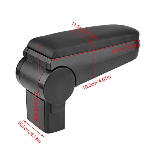 KIMISS Caja de almacenamiento grande de los Apoyabrazos de la Consola central del Coche para Golf 4 MK4 Bora 1999-2005