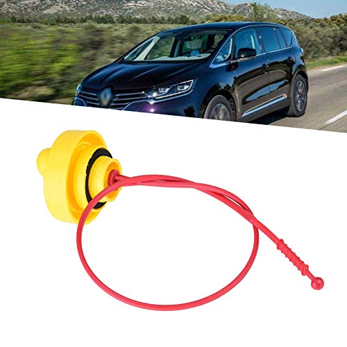 KIMISS Varilla de nivel de aceite del motor de coche - Indicador de varilla de nivel de aceite del motor para Clio Laguna Megane Scenic