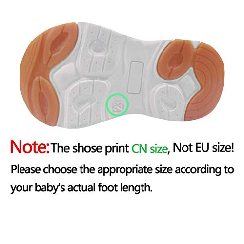 KIMODO Unisex Pequeño Bebés Niñas Niños Malla Luz LED Zapatos Deportivos Luminosos Zapatillas Cordones Cruzados con Cordones Suela de Caucho de Color Sólido Material