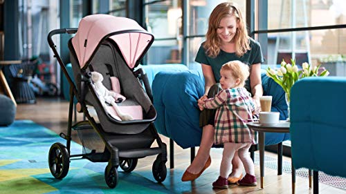 Kinderkraft Carrito Bebé 3 en 1 JULI, Silla de Paseo, Silla Coche, Capazo, Rosa