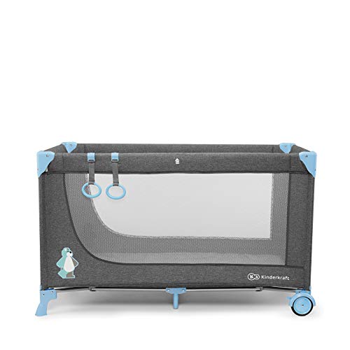 Kinderkraft Cuna de Viaje JOY, Transporte Fácil, Plegable, Hasta 15 kg, Azul Kinderkraft Cuna de Viaje JOY, Transporte Fácil, Plegable, Hasta 15 kg, Azul