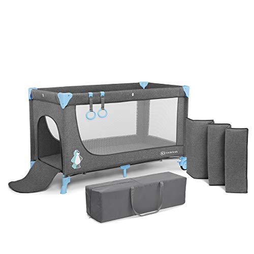 Kinderkraft Cuna de Viaje JOY, Transporte Fácil, Plegable, Hasta 15 kg, Azul Kinderkraft Cuna de Viaje JOY, Transporte Fácil, Plegable, Hasta 15 kg, Azul