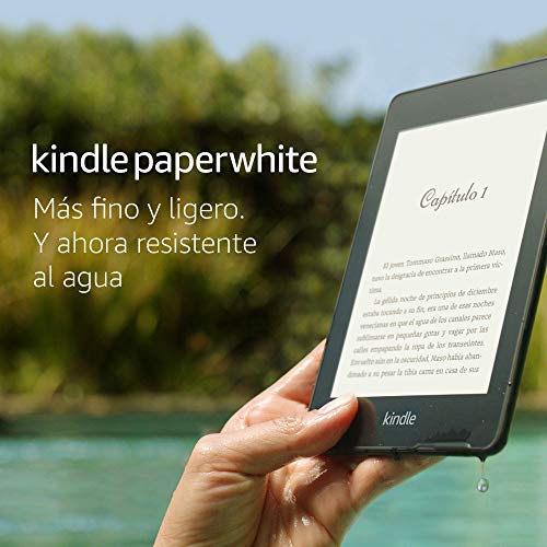 Kindle Paperwhite - Resistente al agua, pantalla de alta resolución de 6", 8 GB, con publicidad