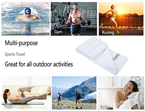 KinHwa Toalla de Entrenamiento de Microfibra para Hombres y Mujeres, Deportiva, Fitness, Ejercicio, 3 Unidades, 16 Pulgadas x 31 Pulgadas, 16Inch x 31Inch, Blanco KinHwa Toalla de Entrenamiento de Microfibra para Hombres y Mujeres, Deportiva, Fitness, Ejercicio, 3 Unidades, 16 Pulgadas x 31 Pulgadas, 16Inch x 31Inch, Blanco