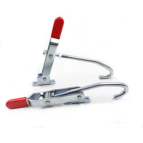 Kirmax J Tipo de Gancho Abrazadera de Palanca 2 Piezas 170Kg/375 Lbs Capacidad SujecióN RáPida AccióN de Bloqueo de Cierre Abrazadera de Palanca Tipo de Gancho de TraccióN (452) Kirmax J Tipo de Gancho Abrazadera de Palanca 2 Piezas 170Kg/375 Lbs Capacidad SujecióN RáPida AccióN de Bloqueo de Cierre Abrazadera de Palanca Tipo de Gancho de TraccióN (452)