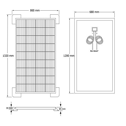 Kit 150W CAMPER 12V panel solar placa monocristalina células PERC de alta eficiencia Kit 150W CAMPER 12V panel solar placa monocristalina células PERC de alta eficiencia