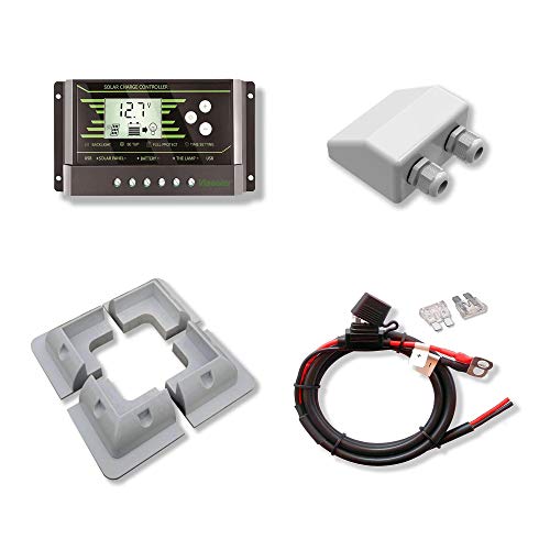 Kit 150W CAMPER 12V panel solar placa monocristalina células PERC de alta eficiencia Kit 150W CAMPER 12V panel solar placa monocristalina células PERC de alta eficiencia