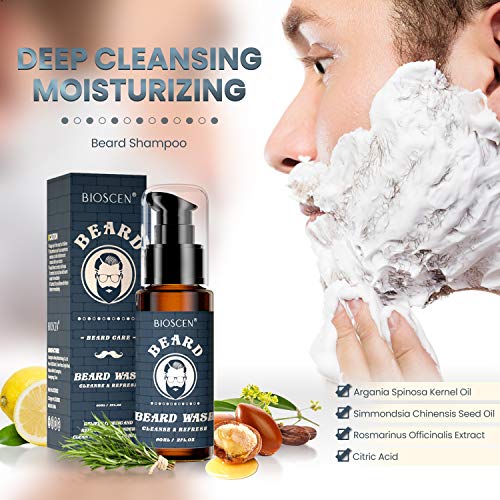 Kit Cuidado Barba para Hombre 10pcs, con Champú Barba, Aceite Barba, Bálsamo Barba, Cepillo Barba, Peine Barba, Plantilla Barba, Tijeras Barba, Delantal Barba, Bolsa, Regalos Originales para Hombre Kit Cuidado Barba para Hombre 10pcs, con Champú Barba, Aceite Barba, Bálsamo Barba, Cepillo Barba, Peine Barba, Plantilla Barba, Tijeras Barba, Delantal Barba, Bolsa, Regalos Originales para Hombre