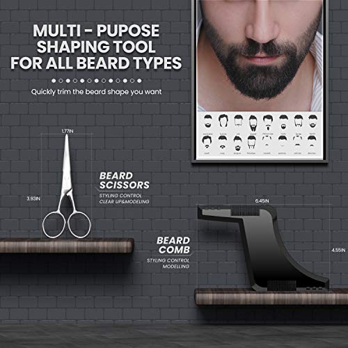 Kit Cuidado Barba para Hombre 10pcs, con Champú Barba, Aceite Barba, Bálsamo Barba, Cepillo Barba, Peine Barba, Plantilla Barba, Tijeras Barba, Delantal Barba, Bolsa, Regalos Originales para Hombre Kit Cuidado Barba para Hombre 10pcs, con Champú Barba, Aceite Barba, Bálsamo Barba, Cepillo Barba, Peine Barba, Plantilla Barba, Tijeras Barba, Delantal Barba, Bolsa, Regalos Originales para Hombre