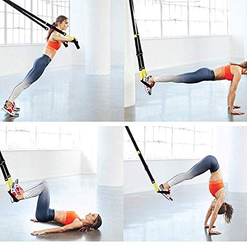 Kit de Correas de Resistencia de Peso Corporal, Entrenamientos de Gimnasio Profesional para Interiores, Viajes y al Aire Libre. Construir músculo Magro, Fuerza Central,Verde Kit de Correas de Resistencia de Peso Corporal, Entrenamientos de Gimnasio Profesional para Interiores, Viajes y al Aire Libre. Construir músculo Magro, Fuerza Central,Verde