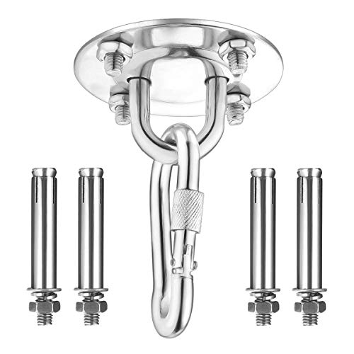 Kit de ganchos colgantes para hamacas, capacidad de 500 kg Ganchos ultra duraderos para columpios, sillas, yoga, múltiples gimnasios interiores y exteriores Kit de ganchos colgantes para hamacas, capacidad de 500 kg Ganchos ultra duraderos para columpios, sillas, yoga, múltiples gimnasios interiores y exteriores
