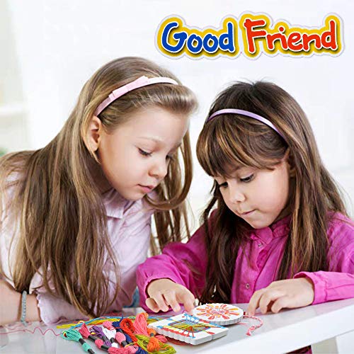Kit de pulsera de la amistad para niñas,Kit de fabricación de pulsera de bricolaje para niños de 5-10 años Regalo de cumpleaños para niñas de 5-12 años Kit de cuentas para niñas de edad presente 7 8 9