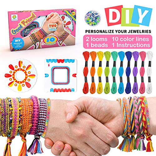 Kit de pulsera de la amistad para niñas,Kit de fabricación de pulsera de bricolaje para niños de 5-10 años Regalo de cumpleaños para niñas de 5-12 años Kit de cuentas para niñas de edad presente 7 8 9 Kit de pulsera de la amistad para niñas,Kit de fabricación de pulsera de bricolaje para niños de 5-10 años Regalo de cumpleaños para niñas de 5-12 años Kit de cuentas para niñas de edad presente 7 8 9