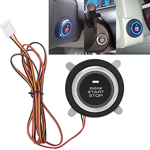 Kit de sistema de entrada sin llave, Arrancador de motor universal del sistema de alarma para coches, Encendido del motor Botón de arranque Kit de sistema de entrada sin llave, Arrancador de motor universal del sistema de alarma para coches, Encendido del motor Botón de arranque