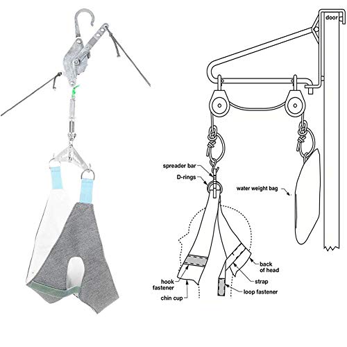 Kit de tracción cervical sobre la puerta Dispositivo de tracción para el cuello Cuello de camilla Dolor en el hombro Resistencia ortopédica