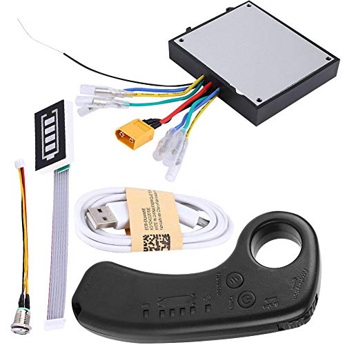 Kit ESC para monopatín eléctrico, 430W 36V Dual Drive Longboard eléctrico Control sustituto Mainboard Motor sin escobillas con control remoto, indicador LED, 4 modos de velocidad para monopatín DIY