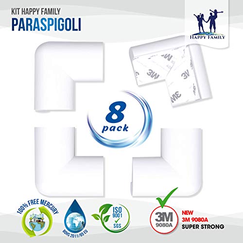 Kit Protector Para Esquinas y Bordes | Juego de 8 Cantos Protectores y 1 Rollo, Cobertura Total de 6,4 M | Kit de la Seguridad del Niño en la Casa | Tope Puerta y 4 Cierre de Seguridad (Blanco Marfil) Kit Protector Para Esquinas y Bordes | Juego de 8 Cantos Protectores y 1 Rollo, Cobertura Total de 6,4 M | Kit de la Seguridad del Niño en la Casa | Tope Puerta y 4 Cierre de Seguridad (Blanco Marfil)