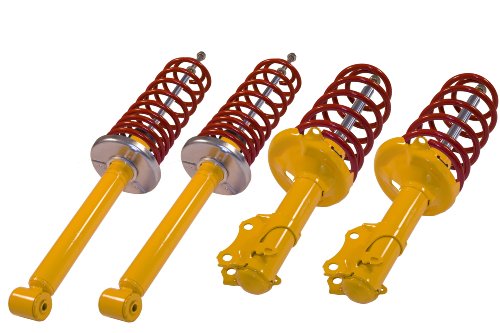 Kit suspensión amortiguadores + muelles de suspensión en -40 mm/-40 mm para Volkswagen Golf 4, Audi A3 8L de 1996 a 2003, Seat Leon 1 M de 1999 a 2005, excepto 4 Wd y Break