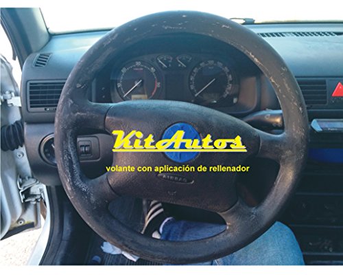 KITAUTOS kivp Kit Restaurador Volantes De Piel Y Plastico Color Negro