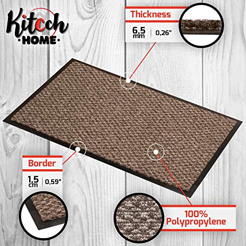 Kitcch Felpudo Entrada Casa | Felpudo Exterior | Felpudo Interior de Fàcil Cuidado | Alfombra Entrada Interior | Esterilla Antideslizante | Decoración Hogar | Alfombra de Exterior Beige 40x60cm Kitcch Felpudo Entrada Casa | Felpudo Exterior | Felpudo Interior de Fàcil Cuidado | Alfombra Entrada Interior | Esterilla Antideslizante | Decoración Hogar | Alfombra de Exterior Beige 40x60cm