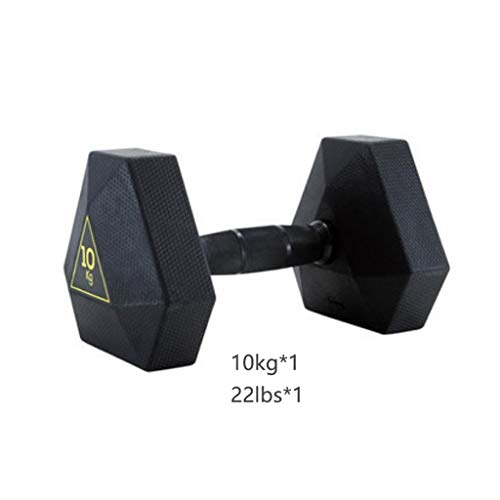 Kiter Mancuerna Amplia Hexagonal con Mancuernas Inicio Yoga Pérdida de Peso Equipo Recubierto de plástico Fino Brazo 2.5/5 / 7.5/10/15 kg, uno for la Venta Mancuernas Gimnasio en casa