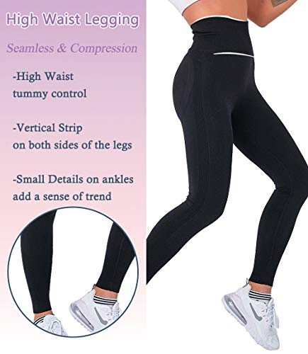 KIWI RATA Leggings Push up Mujer Fitness Mallas Pantalones Deportivos de Cintura Alta Yoga Leggins Pantalón Sin Costuras para Deporte Running Elásticos y Ajustados