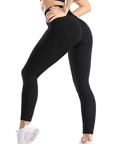 KIWI RATA Mallas Push up Mujer Leggins Deportivos Yoga Leggings de Cintura Alta Pantalones Deporte para Fitness Running Elásticos y Transpirables (Negro, S) KIWI RATA Mallas Push up Mujer Leggins Deportivos Yoga Leggings de Cintura Alta Pantalones Deporte para Fitness Running Elásticos y Transpirables (Negro, S)