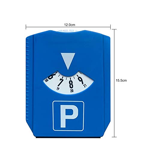 KKmoon Disco Horario de Estacionamiento con Raspador de Hielo Parquimetro Plástico