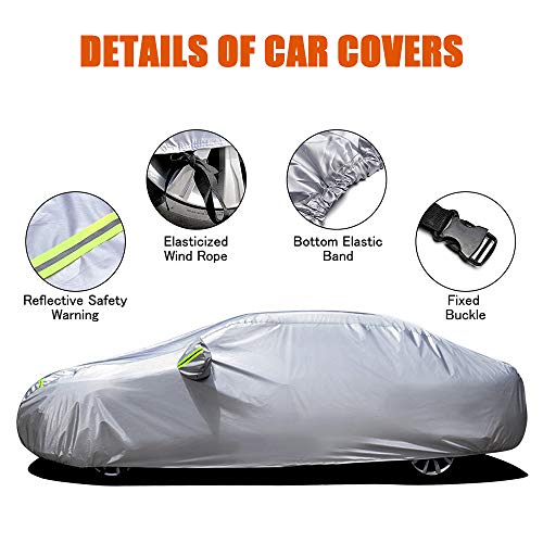 KKmoon Funda para Coche, Funda Coche Exterior, Cubierta coche Exterior, Antipolvo, Resistente a los aranazos (5,3 x 2,0 x1,5m) KKmoon Funda para Coche, Funda Coche Exterior, Cubierta coche Exterior, Antipolvo, Resistente a los aranazos (5,3 x 2,0 x1,5m)