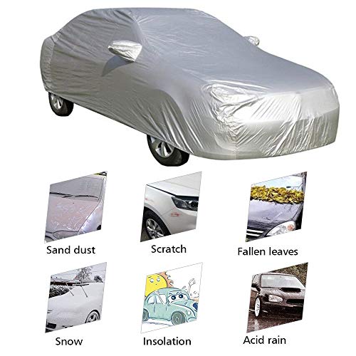 KKmoon Funda para Coche, Funda Exterior del Coche, Cubierta del Coche, Antipolvo, Anti-UV, Resistente a Aranazos y Nieve(4.7 x 1.8 x 1.5M) KKmoon Funda para Coche, Funda Exterior del Coche, Cubierta del Coche, Antipolvo, Anti-UV, Resistente a Aranazos y Nieve(4.7 x 1.8 x 1.5M)