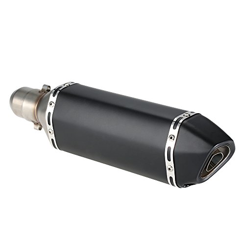 KKmoon Silenciador de Tubo de Escape 38-51mm Small Hexagon Cola Oblicua Style para Moto ATV Universal KKmoon Silenciador de Tubo de Escape 38-51mm Small Hexagon Cola Oblicua Style para Moto ATV Universal