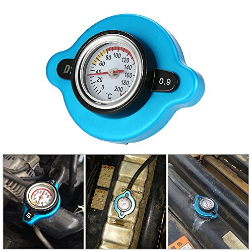 KKmoon Tapón de Radiador Funda con Indicador de Temperatura de Agua para Coche Auto Acoplado de Carro de Montacargas KKmoon Tapón de Radiador Funda con Indicador de Temperatura de Agua para Coche Auto Acoplado de Carro de Montacargas