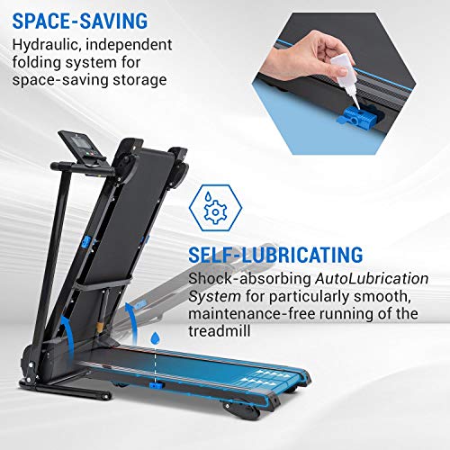 KLAR FIT Capital Sports Pacemaker F60 - Cinta para Correr, Máquina de Cardio, Ordenador de Entrenamiento, Soporte tabletas, Potencia 1 PS, Pulsómetro, Sistema autolubrificante, Bluetooth, Negro KLAR FIT Capital Sports Pacemaker F60 - Cinta para Correr, Máquina de Cardio, Ordenador de Entrenamiento, Soporte tabletas, Potencia 1 PS, Pulsómetro, Sistema autolubrificante, Bluetooth, Negro