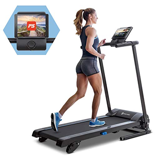 KLAR FIT Capital Sports Pacemaker F60 - Cinta para Correr, Máquina de Cardio, Ordenador de Entrenamiento, Soporte tabletas, Potencia 1 PS, Pulsómetro, Sistema autolubrificante, Bluetooth, Negro