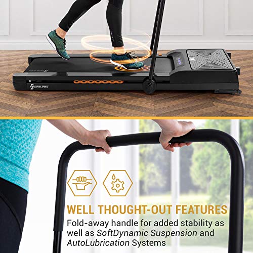 KLAR FIT Capital Sports Workspace Fusion - Cinta de Correr con Plataforma vibratoria, Velocidad 1-12km/h, Potencia 2,0PS, Carga máxima 130kg, SoftDynamic Suspension, Sistema de autolubricación, Negro KLAR FIT Capital Sports Workspace Fusion - Cinta de Correr con Plataforma vibratoria, Velocidad 1-12km/h, Potencia 2,0PS, Carga máxima 130kg, SoftDynamic Suspension, Sistema de autolubricación, Negro
