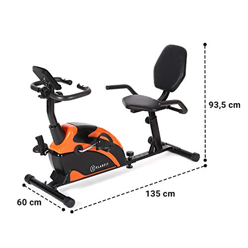 KLAR FIT Relaxbike 6.0 SE Bicicleta reclinada - Bicicleta estática, Volante de inercia de 12 kg, Resistencia magnética de 8 Niveles, Soporte para Tablet, Silencioso, hasta 100 kg, Naranja KLAR FIT Relaxbike 6.0 SE Bicicleta reclinada - Bicicleta estática, Volante de inercia de 12 kg, Resistencia magnética de 8 Niveles, Soporte para Tablet, Silencioso, hasta 100 kg, Naranja