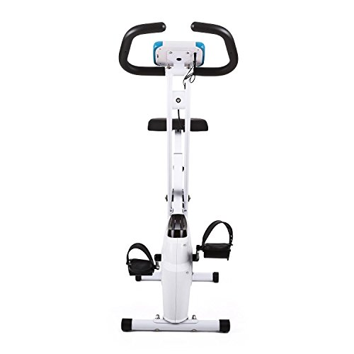 Klarfit Azura Bicicleta Fija Bicicleta Estática Computadora de Entrenamiento Medidor de Pulso 8 Niveles de Resistencia Peso a Rotar de 3Kg Asiento Ergonómico Max. 100Kg Blanco-Azul Klarfit Azura Bicicleta Fija Bicicleta Estática Computadora de Entrenamiento Medidor de Pulso 8 Niveles de Resistencia Peso a Rotar de 3Kg Asiento Ergonómico Max. 100Kg Blanco-Azul