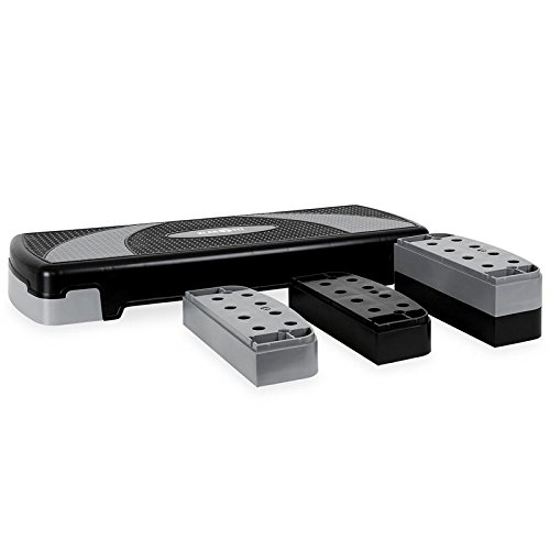 Klarfit FIT-ST1 step para fitness (3 alturas regulables de 14,5 cm, 19 cm y 24,5 cm, superficie antideslizante, resistencia máxima 250 kg, patas de goma, plataforma amortiguadora) Klarfit FIT-ST1 step para fitness (3 alturas regulables de 14,5 cm, 19 cm y 24,5 cm, superficie antideslizante, resistencia máxima 250 kg, patas de goma, plataforma amortiguadora)