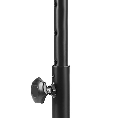 Klarfit Jumpanatic - Cama elástica de Entrenamiento, para Interiores y Exteriores, Superficie de Salto de 84 cm, Agarre a 6 Alturas Regulables: 109-134 cm, Resiste hasta 120 kg, Negro Klarfit Jumpanatic - Cama elástica de Entrenamiento, para Interiores y Exteriores, Superficie de Salto de 84 cm, Agarre a 6 Alturas Regulables: 109-134 cm, Resiste hasta 120 kg, Negro